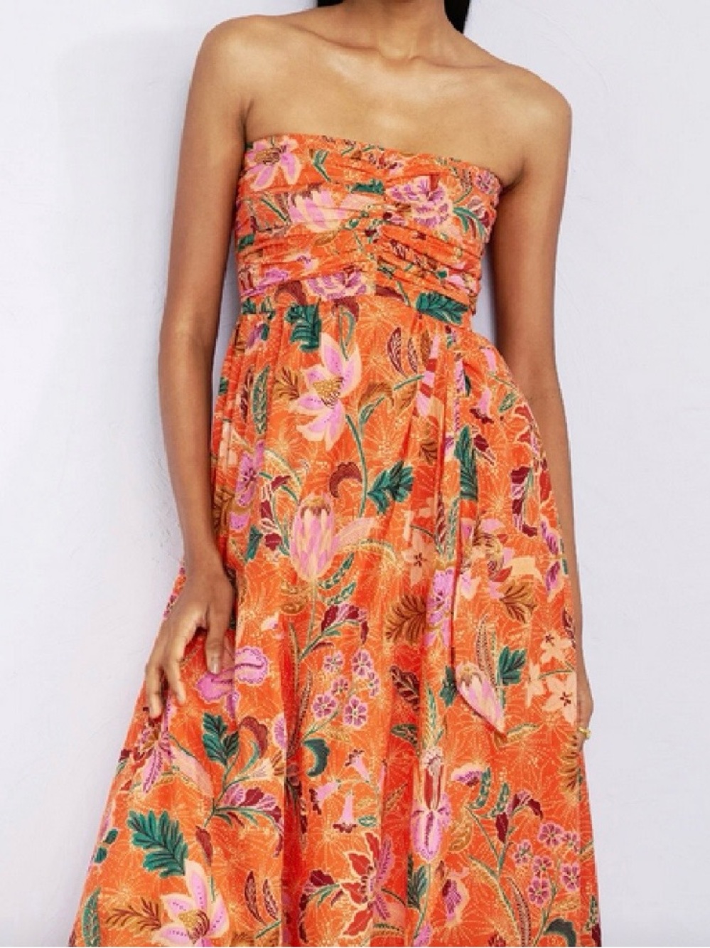 Banjanan Madison Dress in Bali Floral Sunset